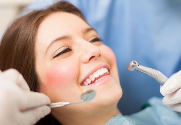 Patient receiving dental care
